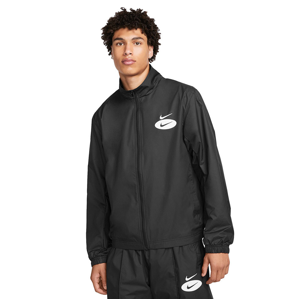 nike sportswear swoosh jacket black