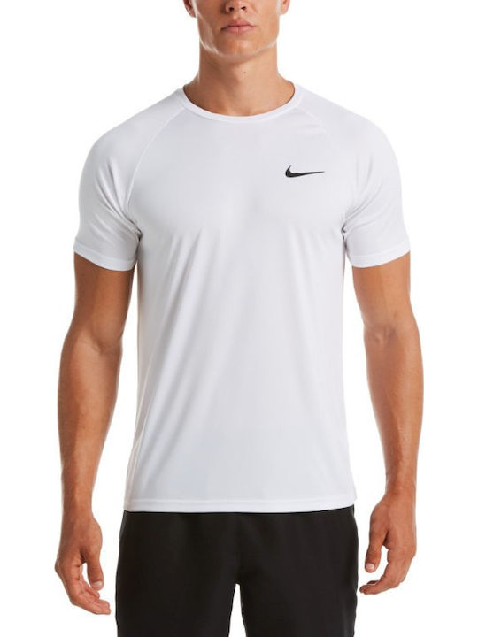 Nike Hydroguard UPF 40+ Αντηλιακή Μπλούζα Λευκή