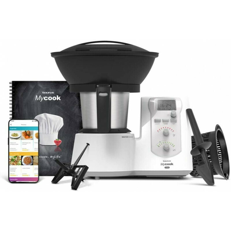 Taurus Mycook One Πολυμάγειρας 1600W με Χωρητικότητα 2lt Λευκός