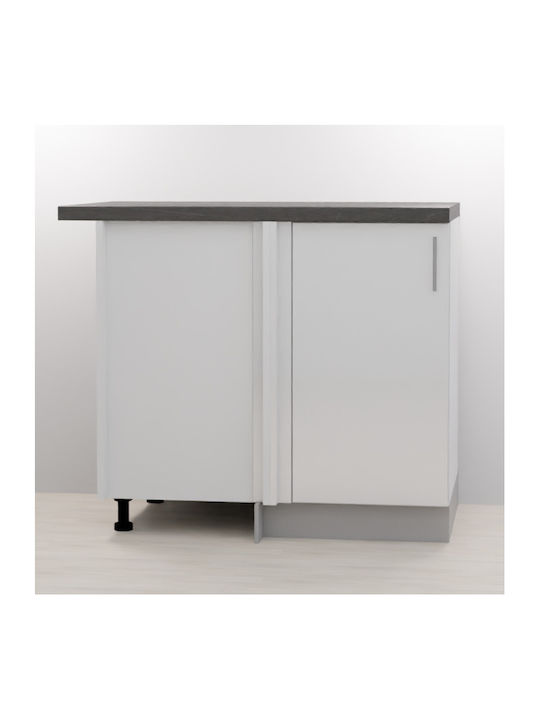 Cabinete de bucătărie de podea Glamour 80x48x82cm White High Gloss