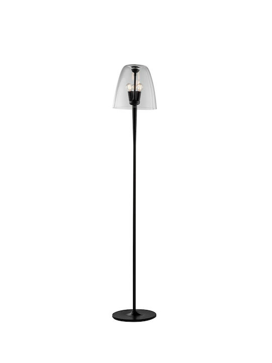 Fan Europe Ares Floor Lamp Height 159.5x35cm with Lamp Bulb Base E14 Black