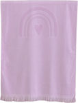 Nima Mirabelle Jacquard Kids Beach Towel Pink 140x70cm