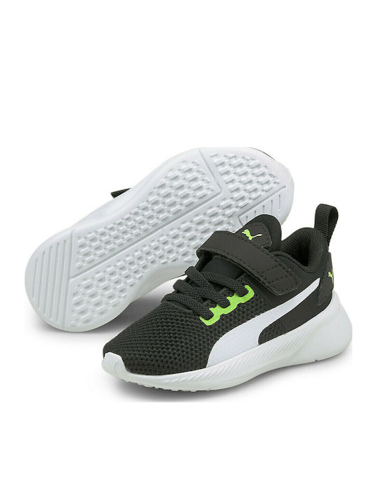 Flyer Runner Kids Sports Shoes Running with Hoop & Loop Closure Black