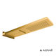 Almar Rectangulare Cap de duș 19.2x53.7cm Aur periat PVD