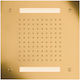 Almar Easy Light Tempation Pătrat Cap de duș 30x30cm Aur periat PVD