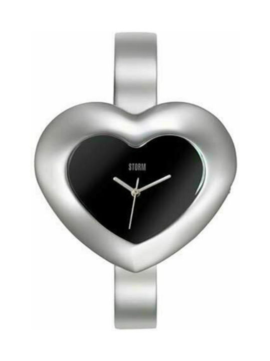 Heart Black Ladies Watch