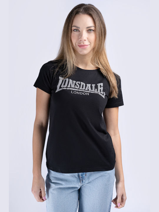 Lonsdale Женска Тениска Черно