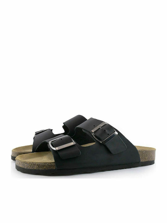 Sandale Casual Damă Din Piele Negru