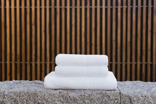Sorema H1414441 Set of 3 Hotel Bathroom Towels 150x100cm White