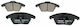 Bosch Brake Pad Front 1pcs for Audi A1 Seat Ibiza Skoda Citigo Volkswagen Beetle / Polo