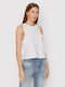 Noisy May Women's Summer Crop Top Cotton Sleeveless White