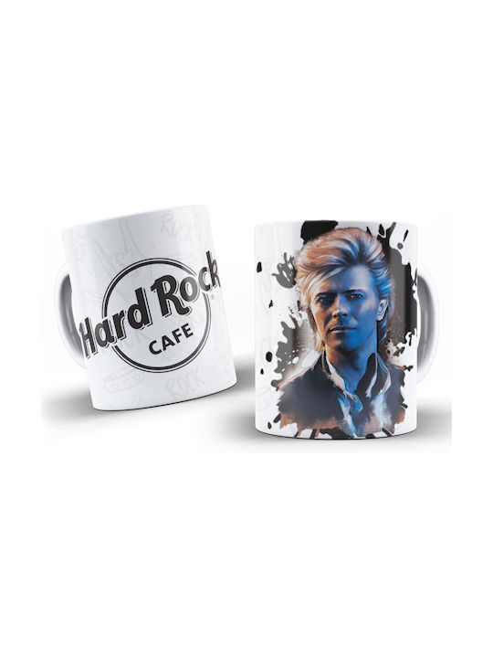 David Bowie Cană Ceramică Albă 325ml 1buc