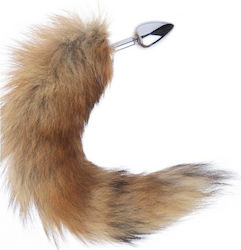 Mai Attraction Pleasure Toys No 50 Fox Tail Πρωκτική Σφήνα Small Καφέ 5cm