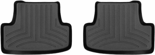 WeatherTech Πατάκια Πίσω 2τμχ Τύπου Σκαφάκι για Volkswagen T-Roc 2017 Μαύρα