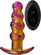 Dream Toys Glamour Glass Beaded Anal Beads with Wireless Functionality and Vibration