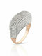 Sogni Damen Ring mit Zirkonia aus Silber Vergoldet