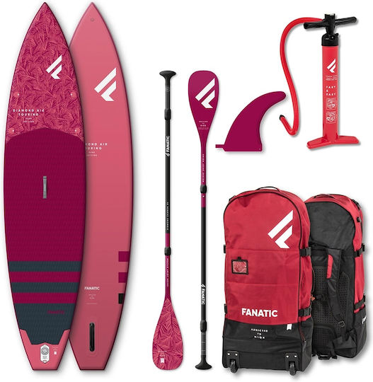 Fanatic Fanatic Diamond Air 12'6" Gonflabilă Placă SUP cu Lungime 3.5m Roz