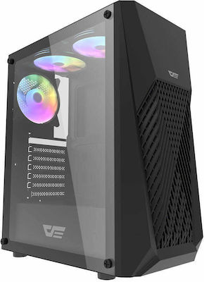 Darkflash DK150 Midi Tower Computer Case with RGB Lighting Black