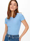 Only Women's Blouse Short Sleeve Ultramarine