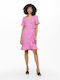 Only Sommer Mini Kleid Wickel Opera Mauve