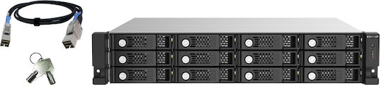 QNap Θήκη για 12 Σκληρούς Δίσκους 2.5" / 3.5" SATA III