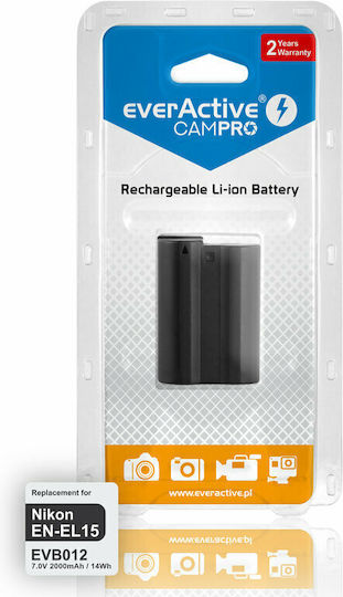 everActive Μπαταρία Φωτογραφικής Μηχανής EN-EL15 2000mAh Συμβατή με Nikon