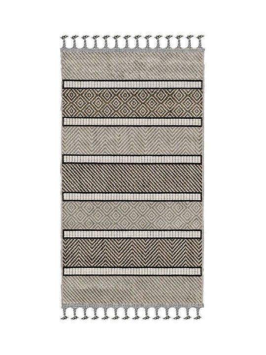 Newplan Zenith 75550D Rug Rectangular with Fringes Brown