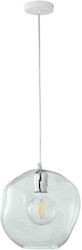 TK Lighting Sol Μοντέρνο Κρεμαστό Φωτιστικό Μονόφωτο με Ντουί E27 σε Ασημί Χρώμα