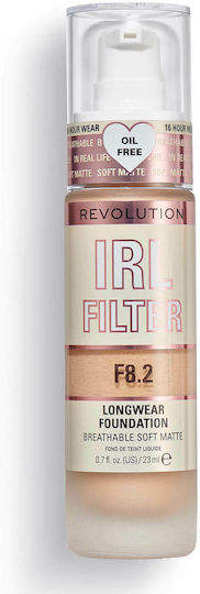 Revolution Beauty IRL Filter Longwear Лилаво/бяло Фон дьо тен F8.2 23ml