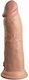King Cock Vibrating + Dual Density Realistic Vibrator 20cm Lumină