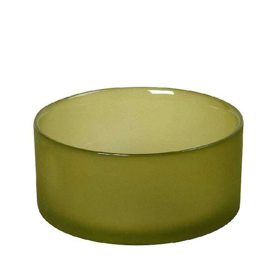 Espiel Caprice Dekorative Schüssel Glas Lime 15x15cm 1Stück