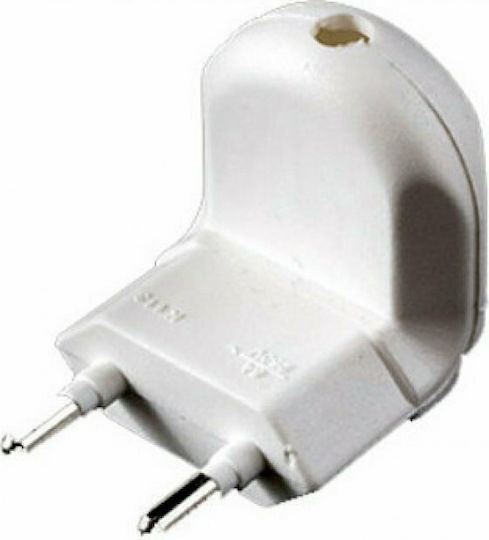 Evivak Male Bipolar Plug Corner White