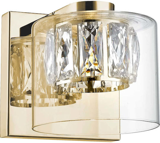 Zuma Line Gem Modern Lamp Wall with Integrated LED and Warm White Light Gold 12cm