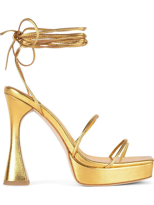 Primadonna Leder Sandalen Gold