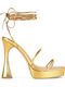Primadonna Leder Sandalen Gold
