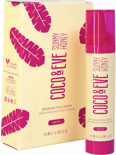 Coco & Eve Bronzing Tropfen Selbstbräuner Tropfen Gesicht Dunkel 30ml