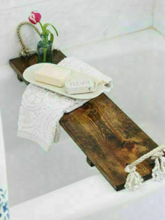 Molfs S-B5C Bathroom Shelf Wooden with 1 Shelf 55x20x0.7cm