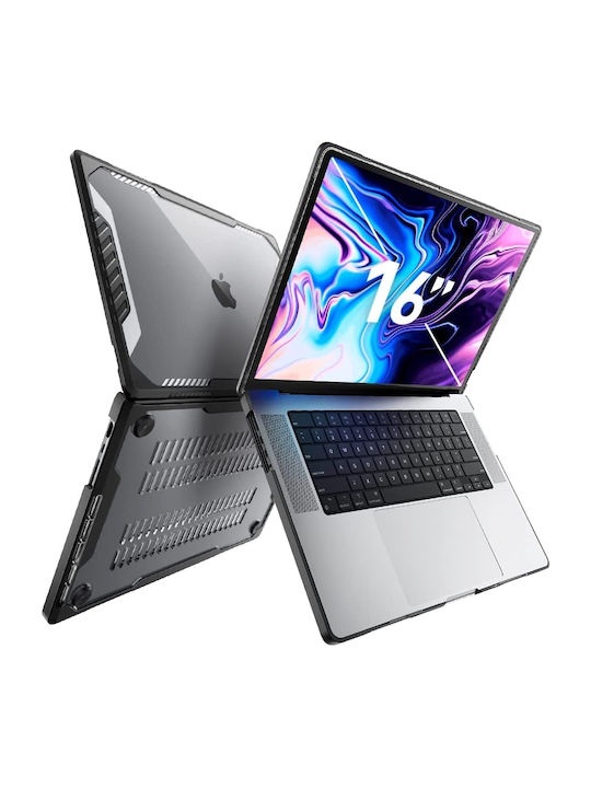 Husă Supcase Unicorn Beetle Pro Apple Macbook Pro 16" M4 M3 M2 M1 Pro Max 2024 2023 2021 A3403 A3186 A2991 A2780 A2485 Transparentă Neagră
