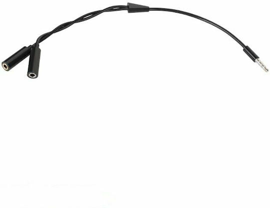 Cabletech Convertor 3.5mm Masculin În 3.5mm 2x Femelă 1 Bucată DM-0906-L