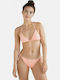 Essentials Set Bikini Τριγωνάκι Ριγέ Πορτοκαλί