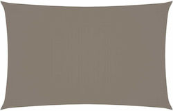 vidaXL Rechteckig Sonnensegel Beige Mit Hoop & ...