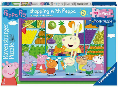 Kinderpuzzle Shopping with Peppa für 2++ Jahre 16pcs Ravensburger