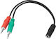 DM Pro Convertor 3.5mm 2x mascul în 3.5mm feminin 1buc 73499