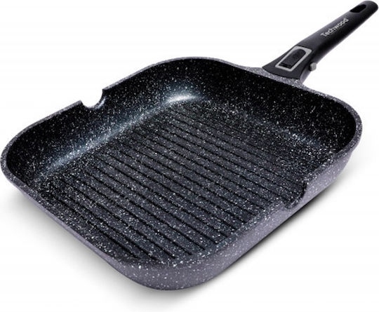 Techwood 28cm Grill Aluminum with Non-stick Coating