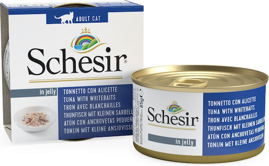 Schesir Nature For Cat Υγρή Τροφή για Ενήλικες Γάτες σε Κονσέρβα με Τόνο 85gr
