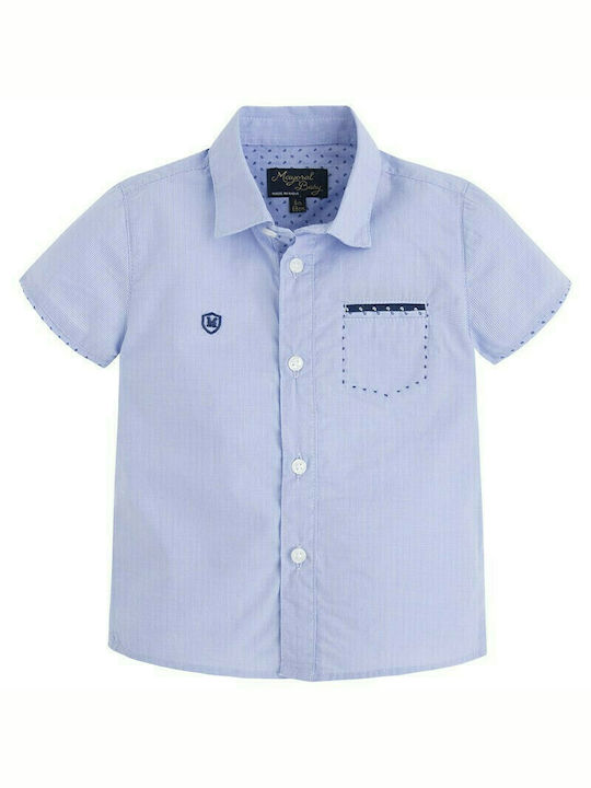 Mayoral Kids One Color Shirt Light Blue