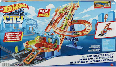 Hot Wheels Roller Coaster Rally City Rennstrecke für 4++ Jahre