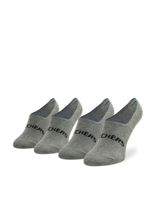 Skechers Einfarbige Socken Light Grey Melange 2Pack