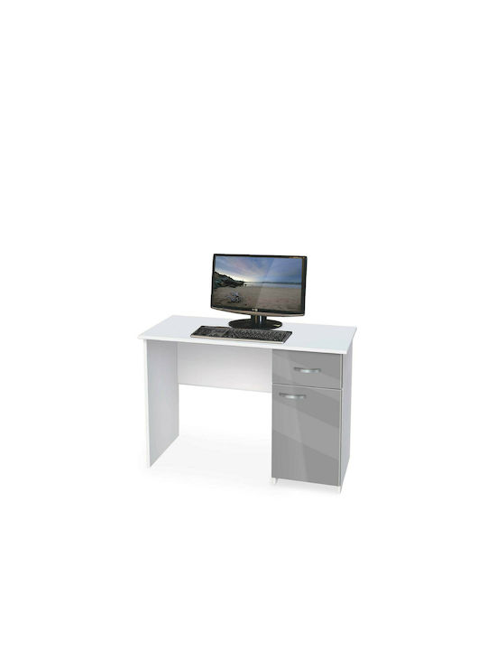 Schreibtisch Buro 3 Grey Glossy 110x59x75cm 1219995495