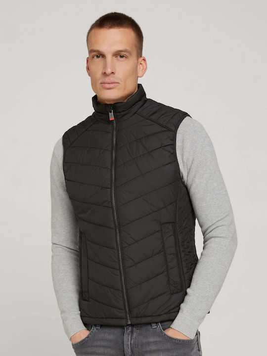 Tom Tailor Без ръкав Puffer Черен